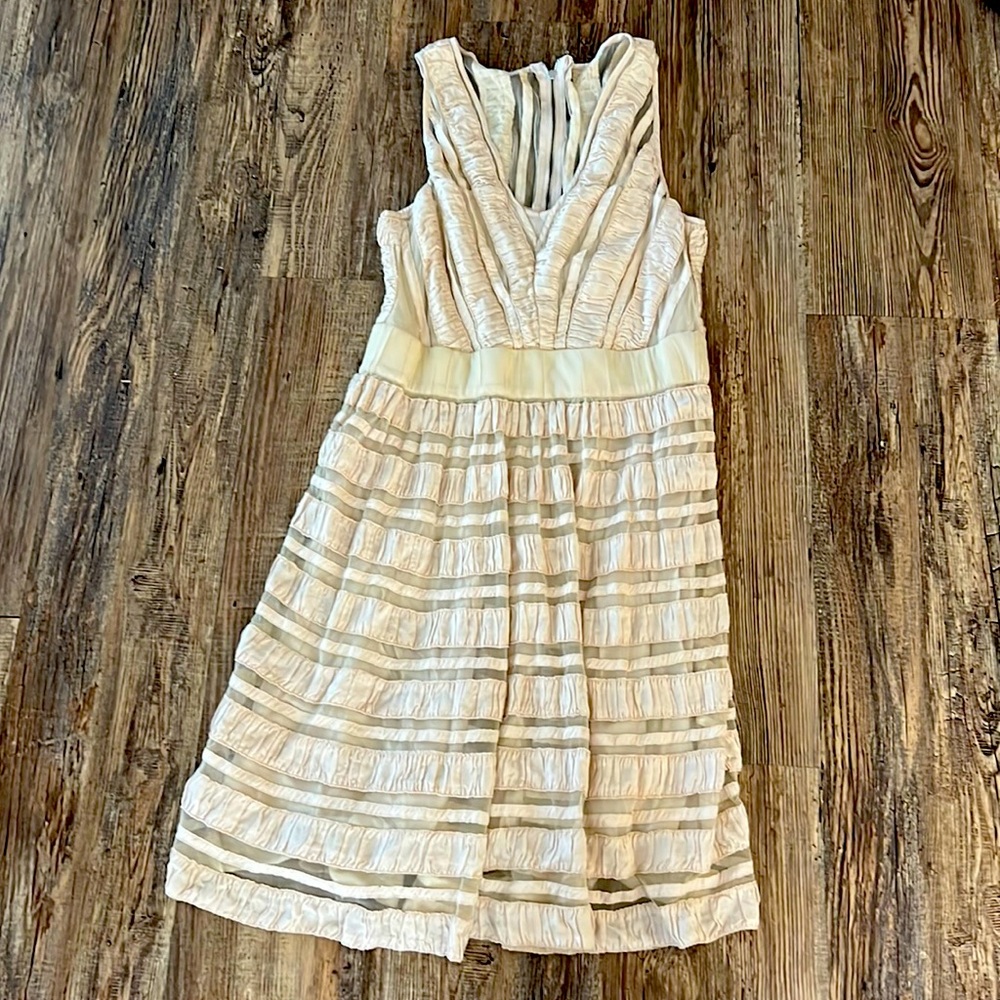 White cream dress